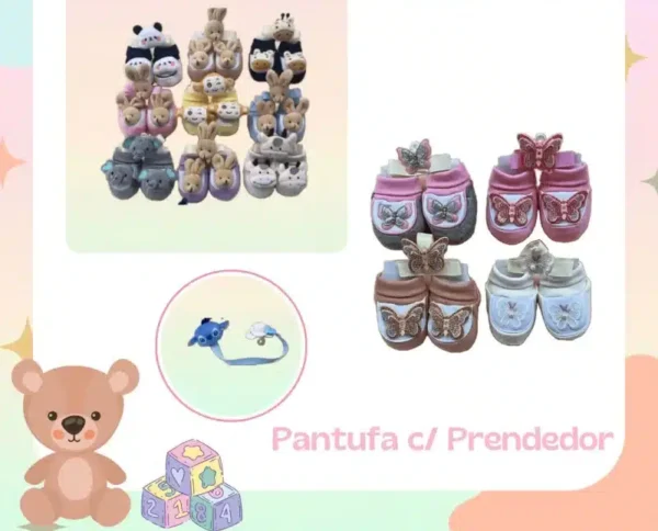 Pantufa c/ Prendedor de Chupeta